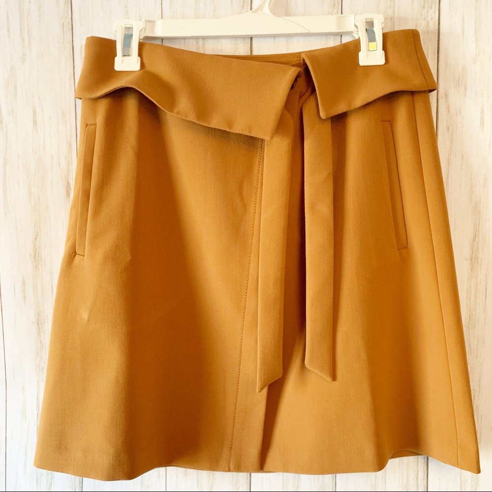 LOFT Skirt With Tie and Pockets - Picture 1 of 6